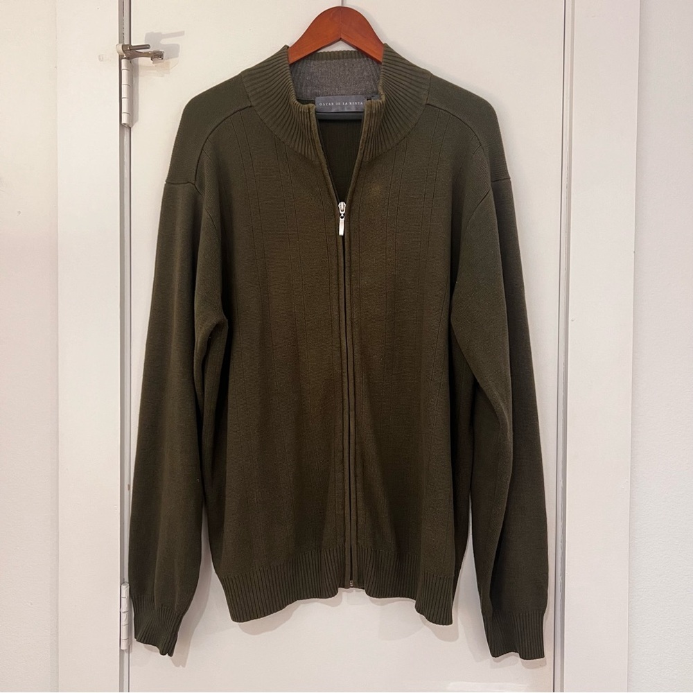 Oscar de la Renta Zip Up Sweater - Picture 2 of 5